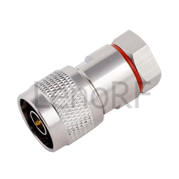 N מחבר RF זכר ישר clamping עבור RG213