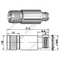 N זכר לנקבה attenuator - 30db