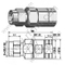 N clamp זכר עבור 1/2 "כבל גמיש מחבר RF