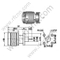 N זכר microtrip אוגן מחבר RF