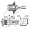 UHF נקבה Crimp אוגן עבור RG58 מחבר RF