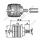 UHF זכר Crimp עבור RG58 מחבר RF