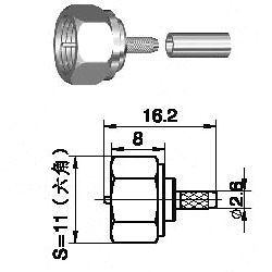 מחבר RF עבור RG179