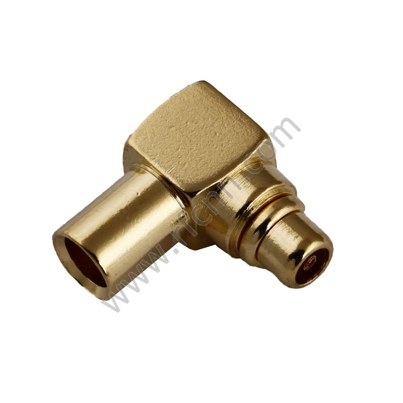 MMCX זכר זווית ישרה Crimp עבור RG405 PCB מחבר RF