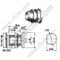 N נקבה bulkhead עבור כבל קשיח למחצה RG402 RF מחבר