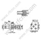 1.0 / 2.3 נקבה ישר למחבר PCB RF