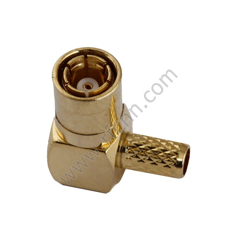 SMB נקבה Crimp זווית ישרה עבור BT3002 מחבר RF