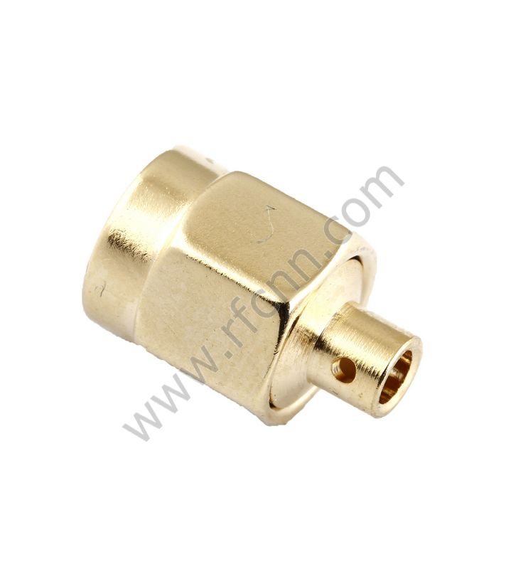 SMA זכר הפוך קוטביות Crimp עבור RG405 מחבר RF