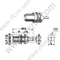 SMA נקבה Crimp עבור RG178 מחבר RF