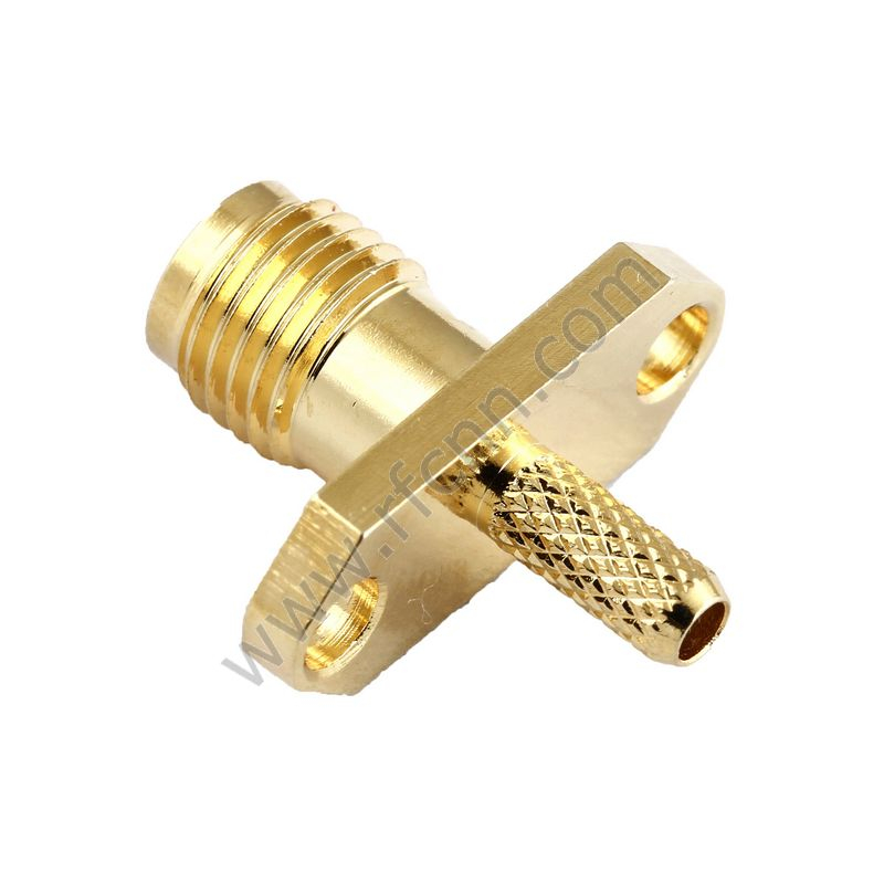 SMA נקבה Crimp מלבן אוגן עבור מחבר RG316 RF