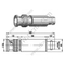 BNC זכר לנקבה attenuator - 10db 10db