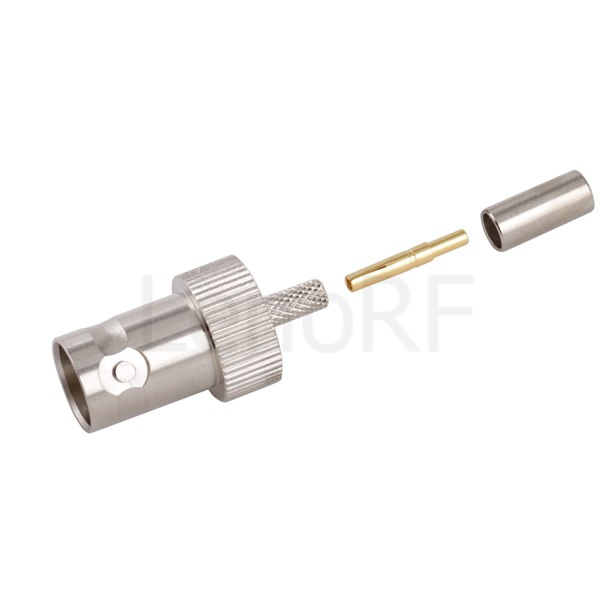 BNC נקבה Solderless עבור מחבר ST212 -RF
