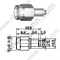 SMA זכר Crimp עבור RG178 מחבר RF