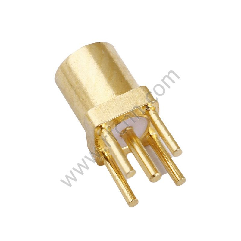 MMCX נקבה עבור PCB עגול רגל RF מחבר
