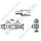 SSMB נקבה קצה הר עבור מחבר PCB RF