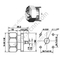 DIN 7/16 זכר אוגן Mount מחבר RF