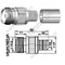 UHF נקבה Crimp עבור RG213 מחבר RF