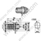F נקבה Bulkhead Mount מחבר RF