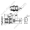 TNC נקבה Bulkhead לוח הר עבור RG196 RF מחבר