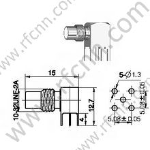 זווית זכרית זכרית עבור מחבר RG402 RF