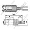 BNC Crimp נקבה עבור RG58 RF מחבר