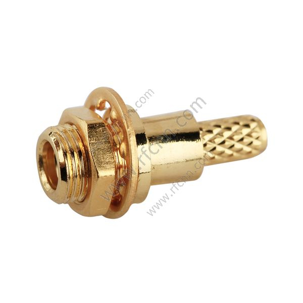 MMCX נקבה crimp לוח הר עבור RG316 - מחבר RF