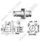 BNC נקבה Clamp אוגן עבור מחבר RG174 RF