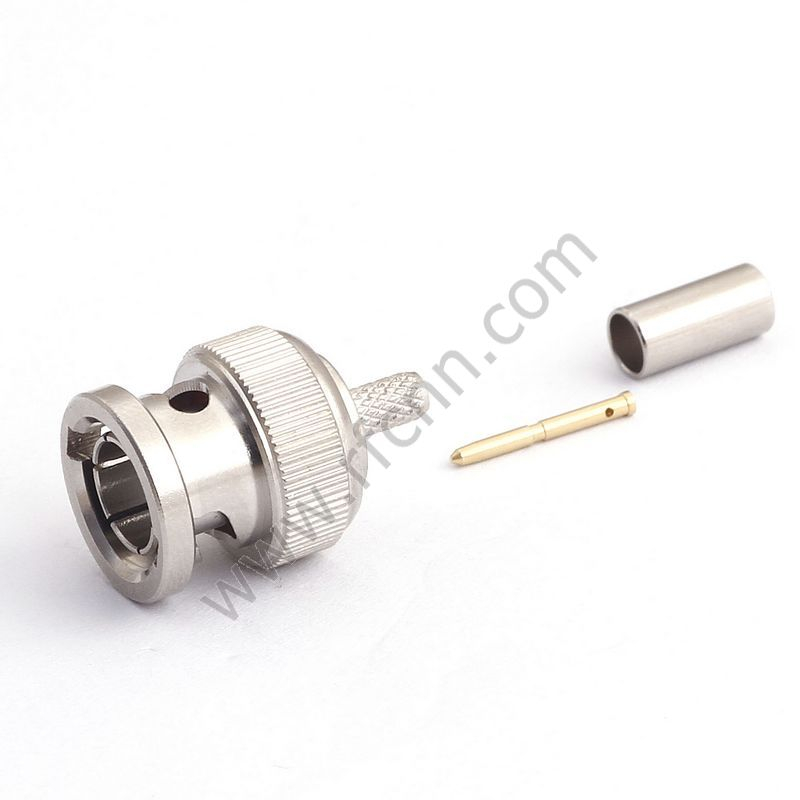 BNC זכר Crimp עבור RG174 מחבר RF