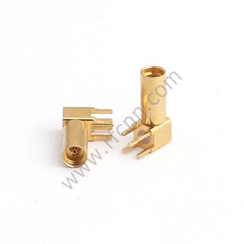 MMCX נקבה זווית ישרה PCB מחבר RF