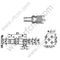 1.0 / 2.3 נקבה ישר למחבר PCB RF
