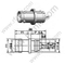BNC נקבה Clamp עבור RG174 מחבר RF