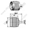 N זכר Crimp עבור RG402 מחבר RF