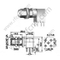 מיני UHF זווית נכונה עבור מחבר PCB RF