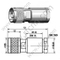 N Clamp זכר עבור LMR400 מחבר RF