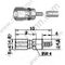 SSMC זכר Crimp עבור RG178 מחבר RF