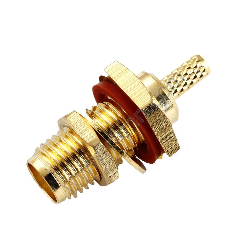 SMA נקבה Crimp Bulkhead עבור מחבר RG316 RF