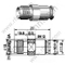 TNC נקבה Clamp עבור RG58 מחבר RF