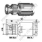 BNC זכר Clamp עבור RG213 מחבר RF