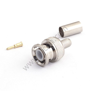 BNC זכר crimp עבור RG58 מחבר RF