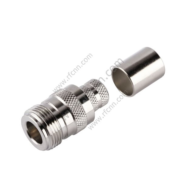 N נקבה ישר crimp עבור מחבר LMR400 RF