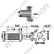 SMA נקבה Crimp אוגן עבור RG178 מחבר RF