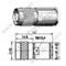 TNC זכר Clamp עבור LMR240 מחבר RF