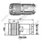 N Clamp זכר עבור RG213 מחבר RF