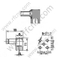 1.0 / 2.3 זווית נכונה עבור מחבר RF PCB